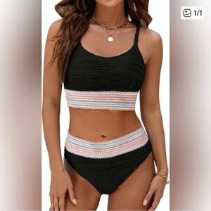 Blooming Jelly High Waisted Bikini Women's Swim Set
